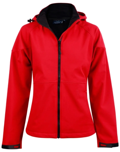 Picture of Winning Spirit, Ladies Softshell Full Zip Hoodie